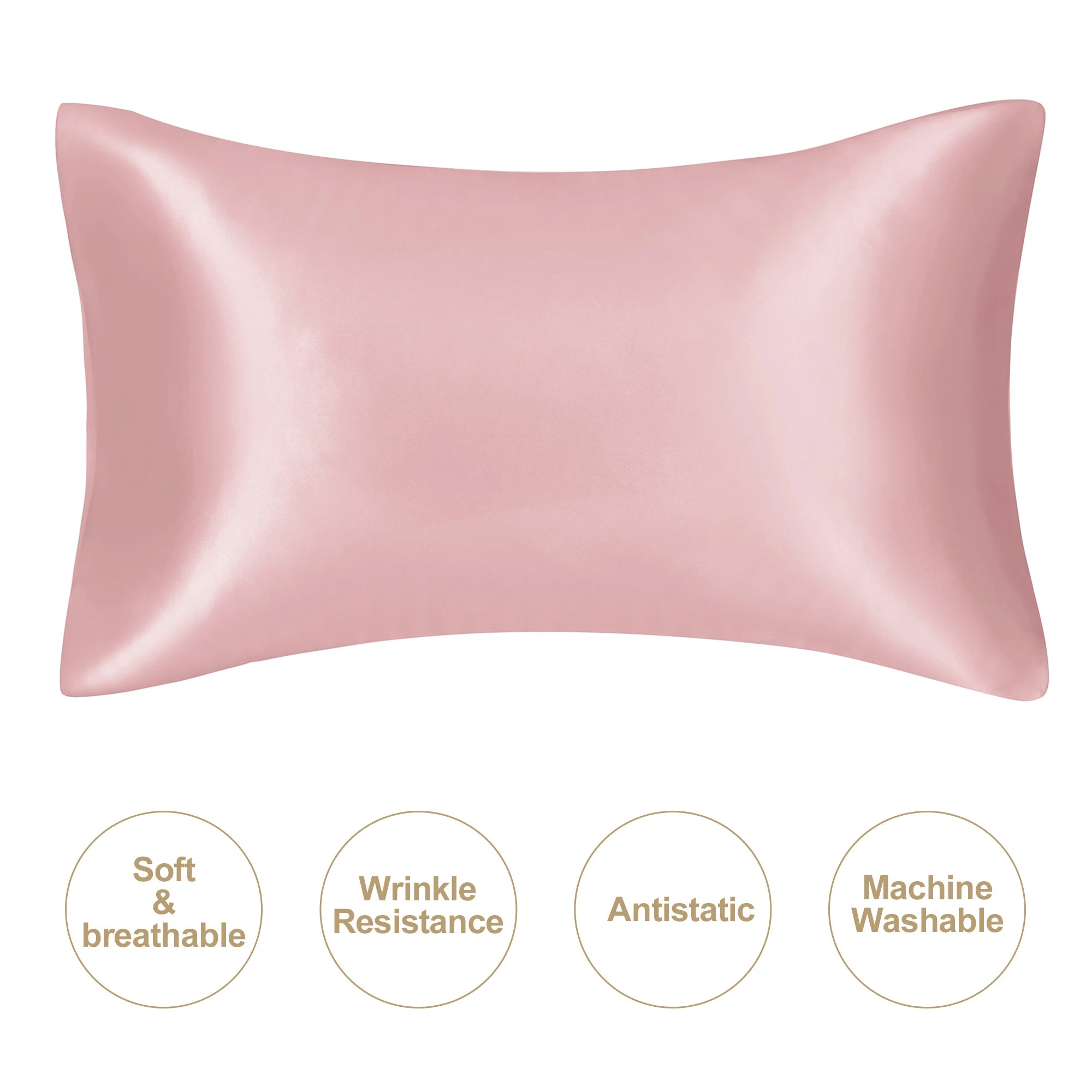 Standard Stain-Resistant Pillowcase for Travel