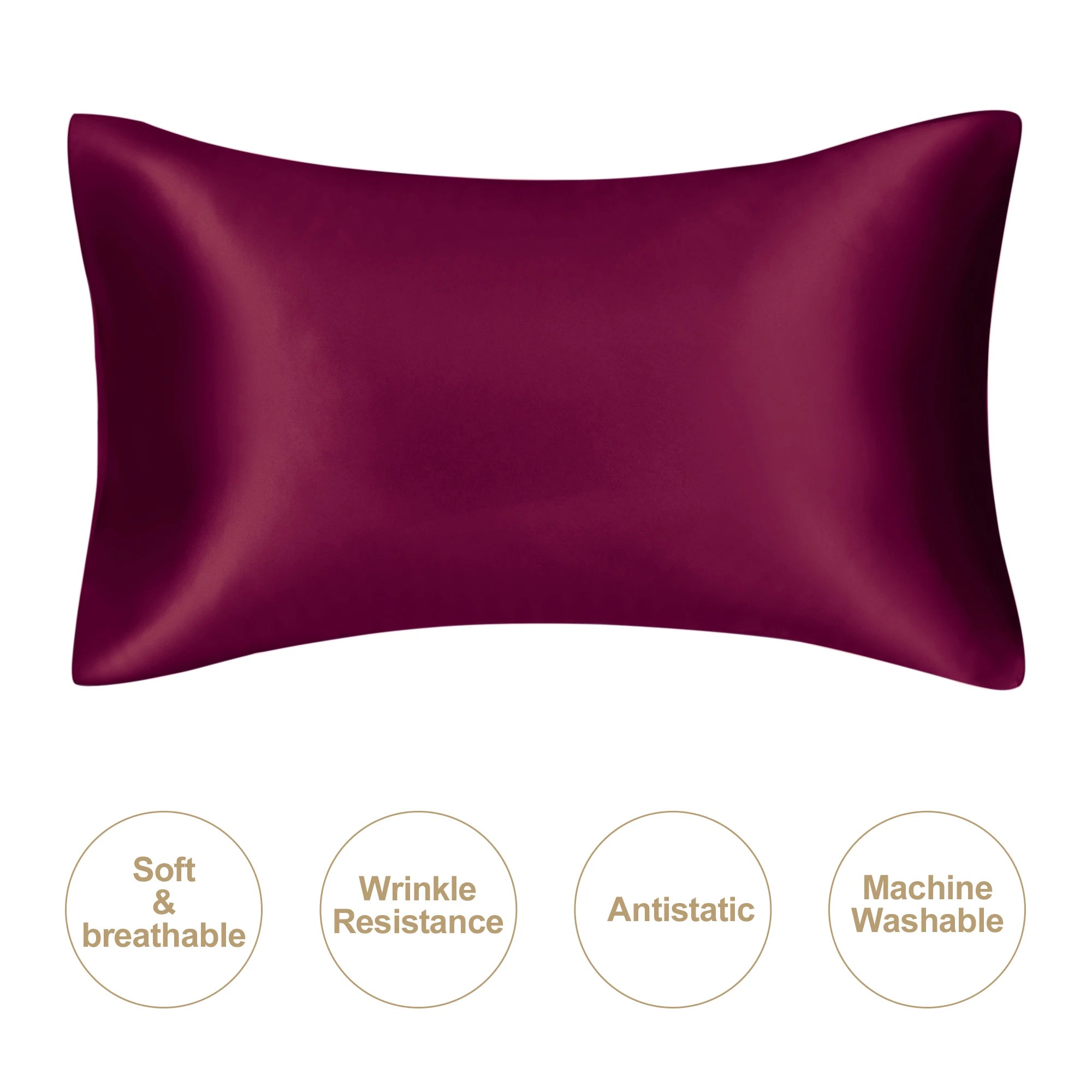 Standard Stain-Resistant Pillowcase for Travel