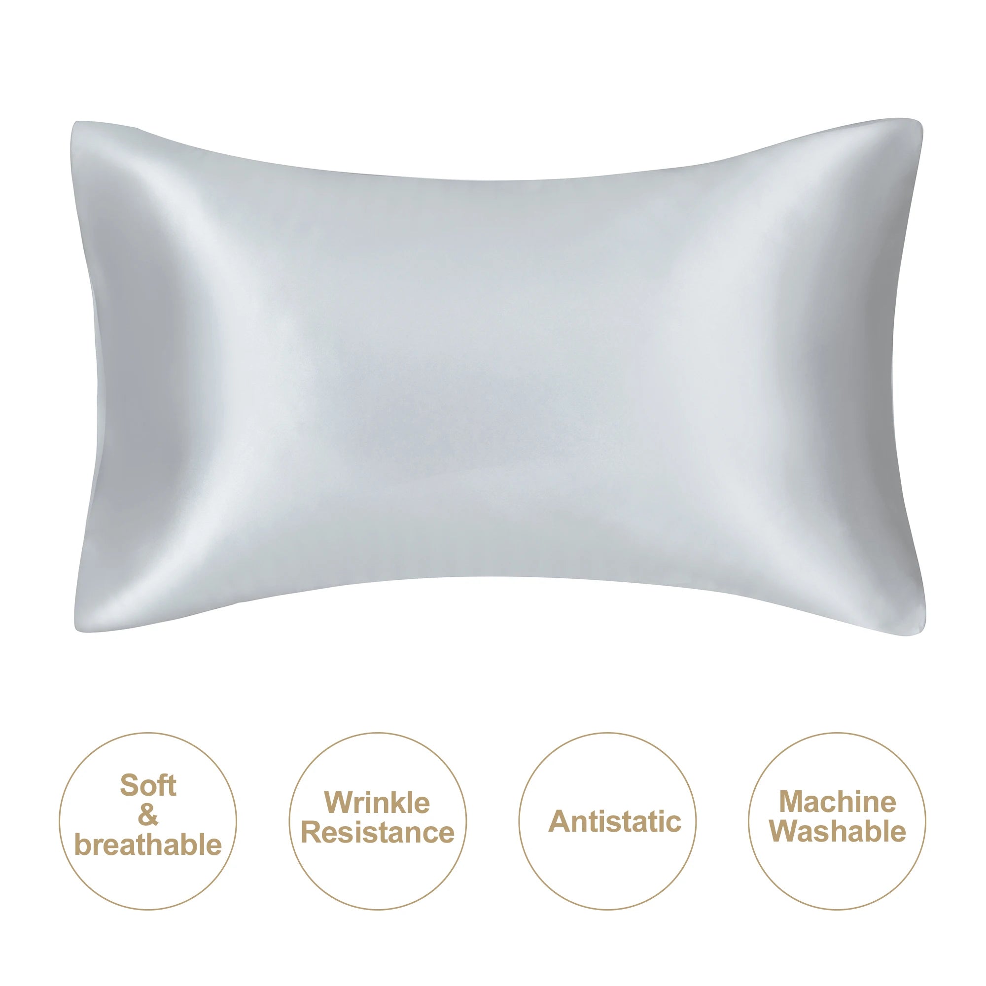 Standard Stain-Resistant Pillowcase for Travel