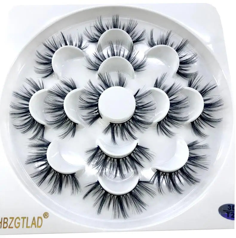 4/7 Pairs 3D Long Fluffy Mink Lashes 15-25mm
