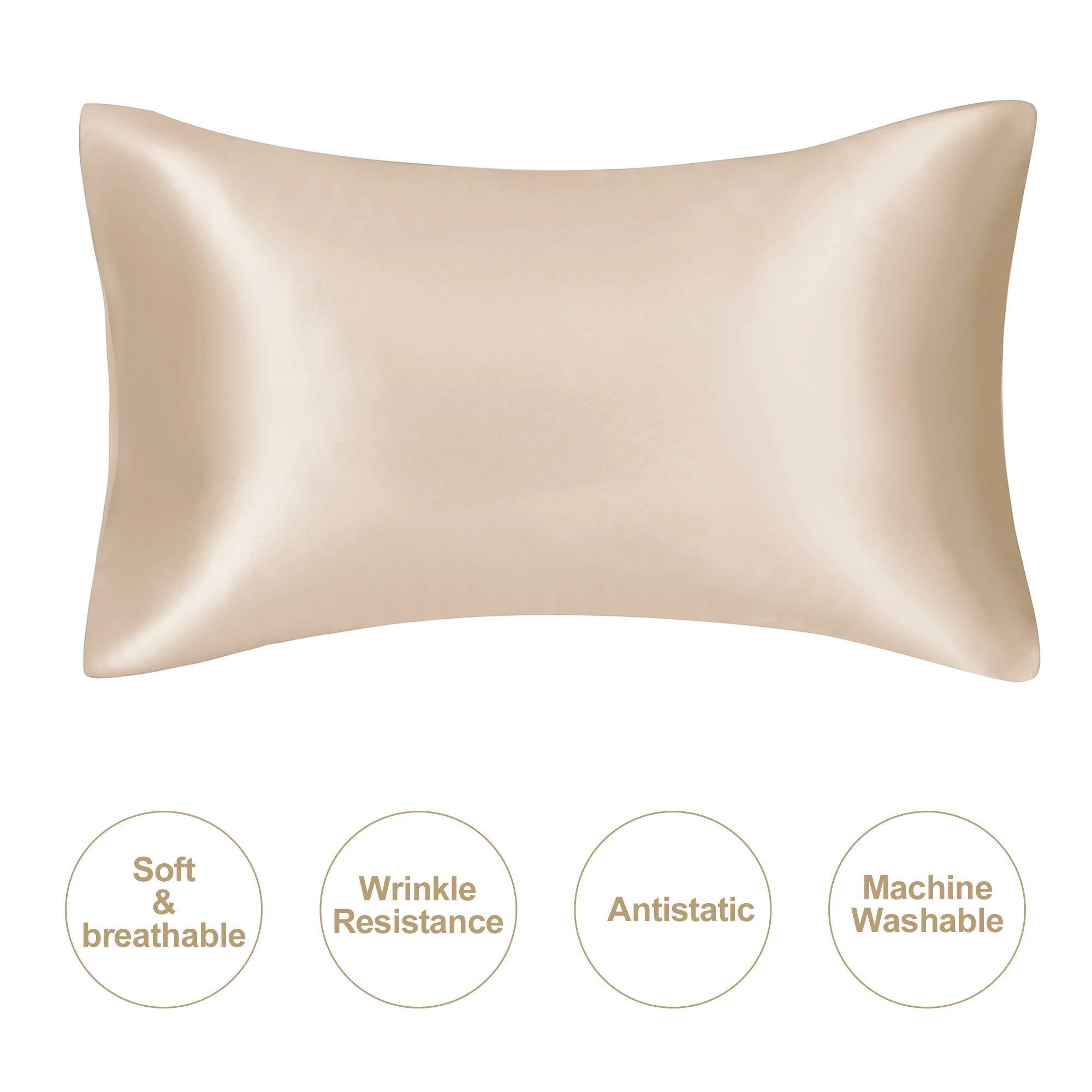 Standard Stain-Resistant Pillowcase for Travel