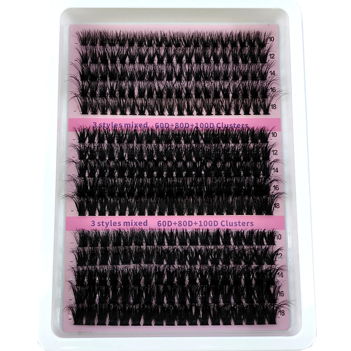 15 Rows Fluffy Thick Individual Lashes 10-20mm