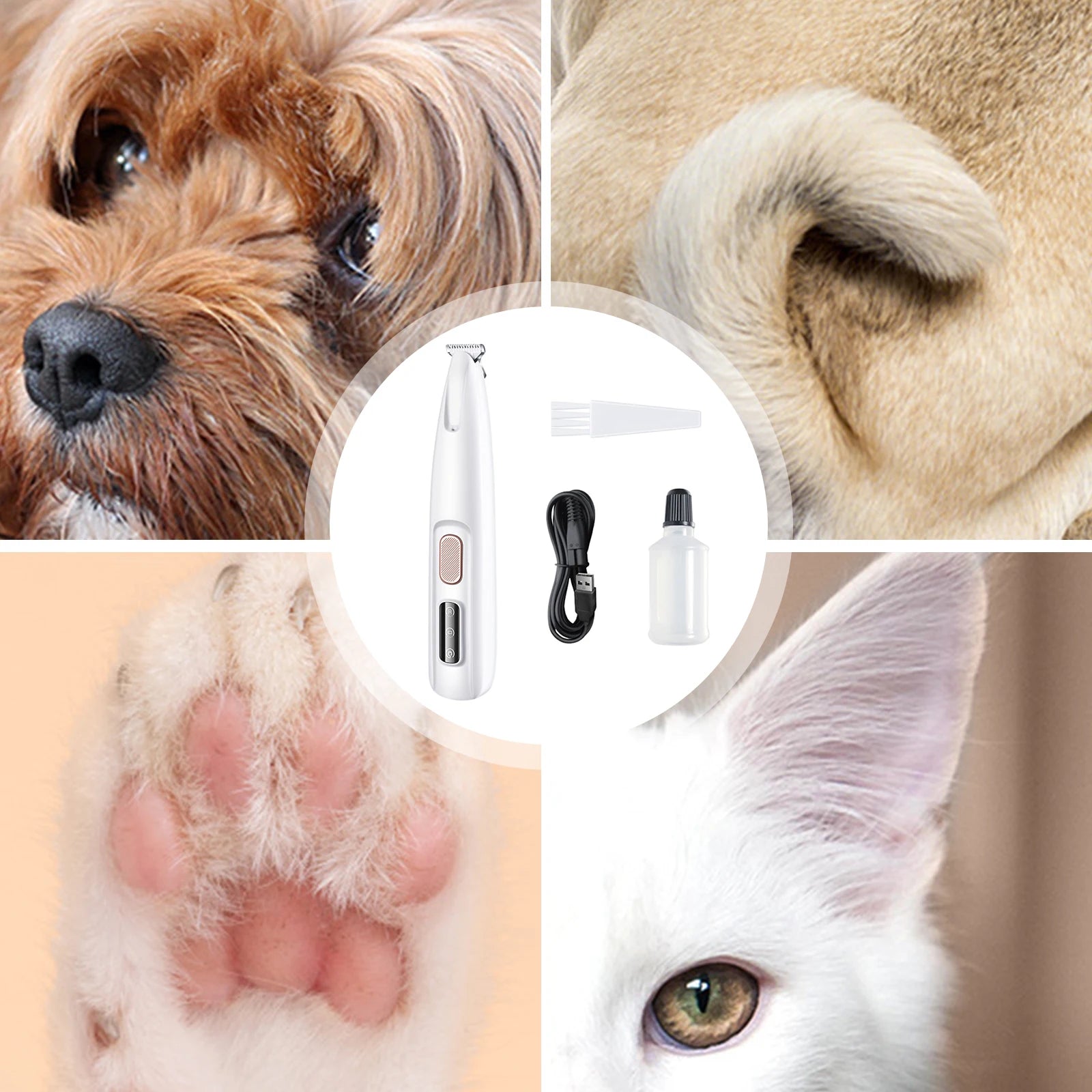LED Light Hair Trimmer for Pets