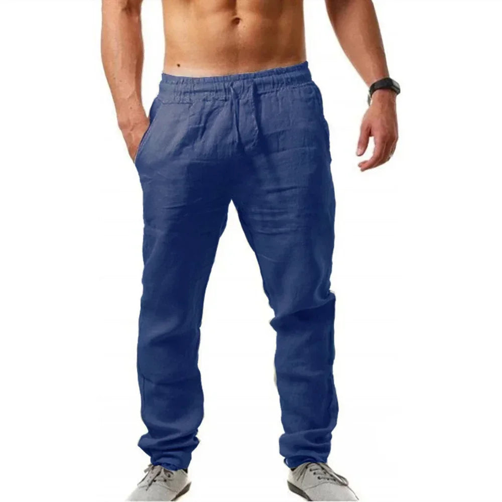 Men's Breathable Linen Fitness Pants