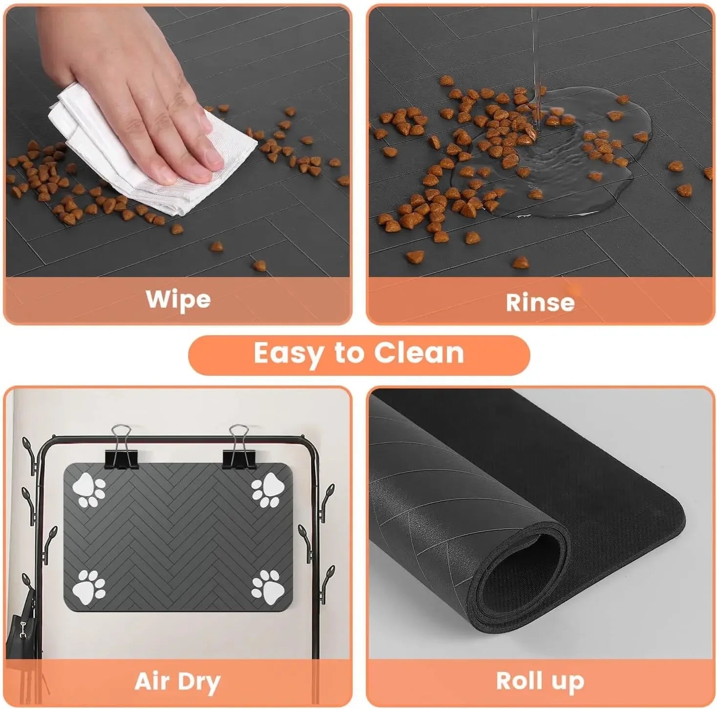 Waterproof Non-Slip Pet Food Mat