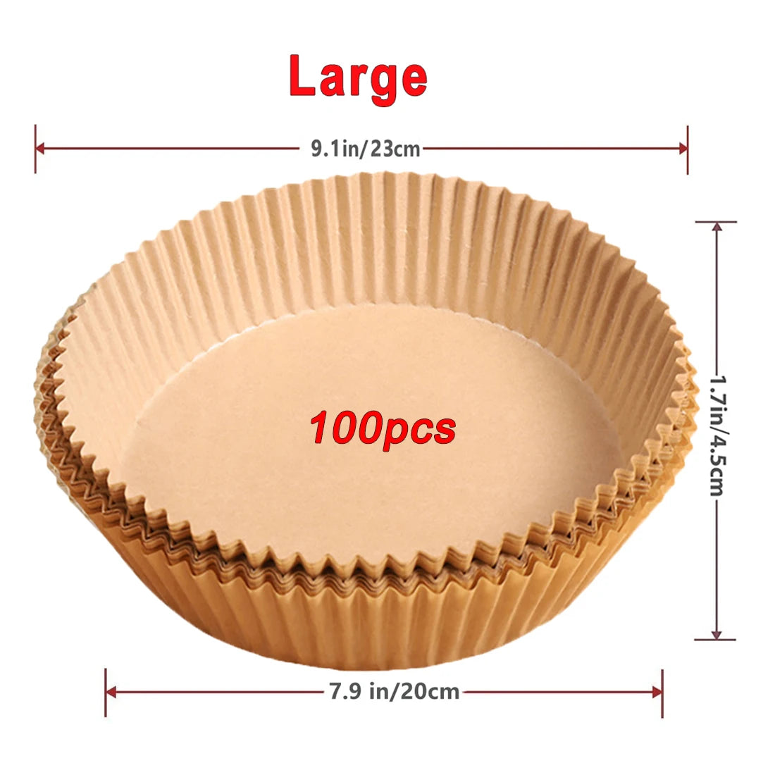 50/100 Pieces Non-Stick Air Fryer Paper
