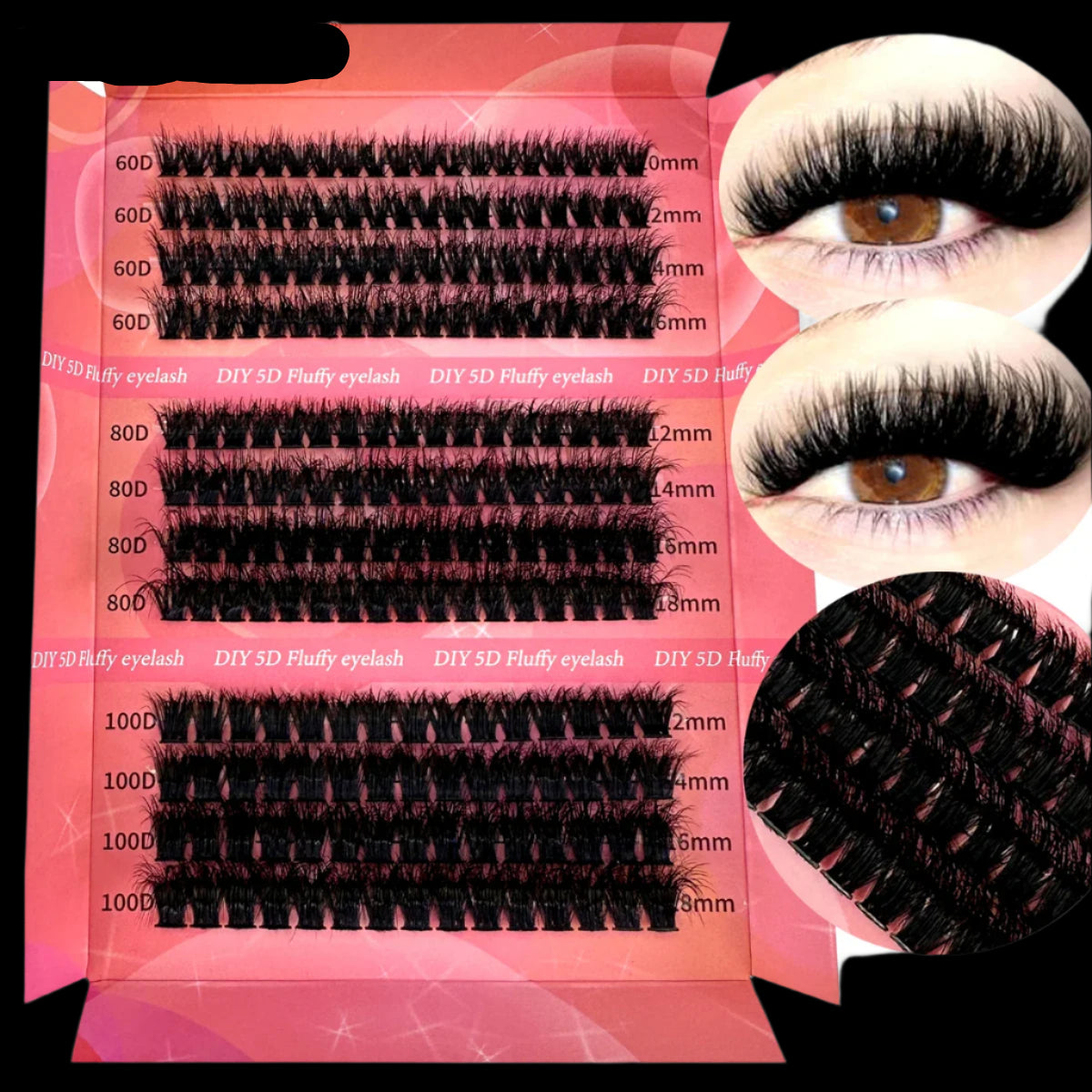 Fluffy Thick Wispy Individual Eyelash Extension