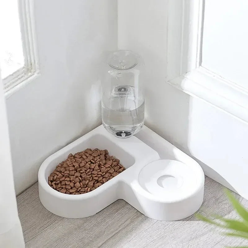 Double Pet Bowl Set for Dogs & Cats