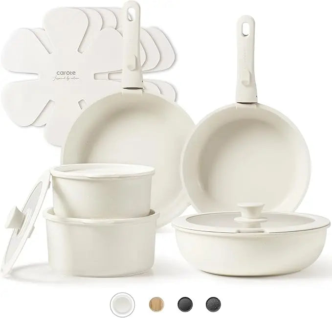 CAROTE 15-Piece Non-Stick Cookware Set