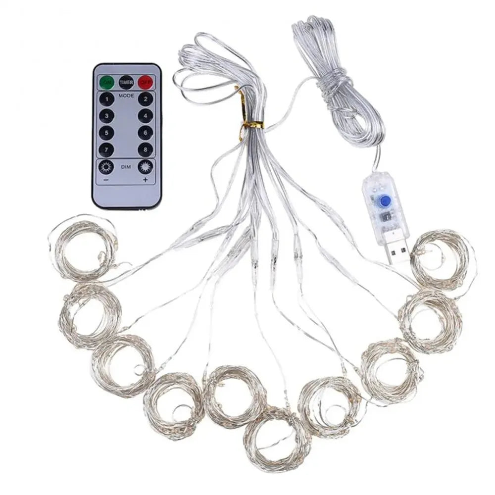 USB LED Curtain Lights for Bedroom