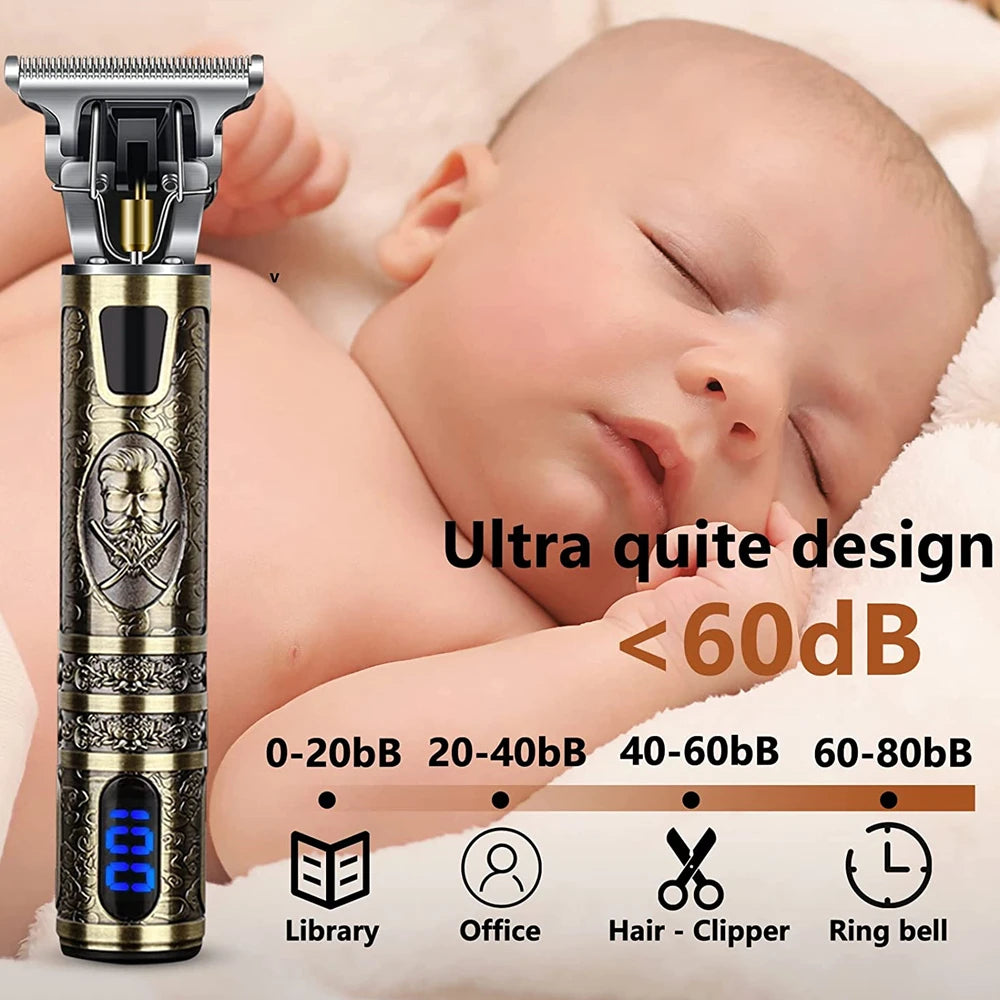 T9 LCD Electric Hair Clipper for Men