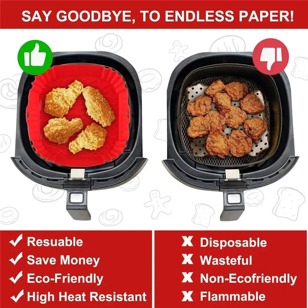 Reusable Silicone Air Fryer Baking Basket