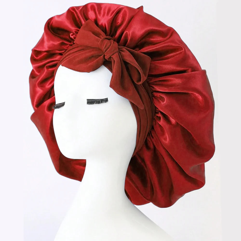 Adjustable Satin Silk Hair Bonnet