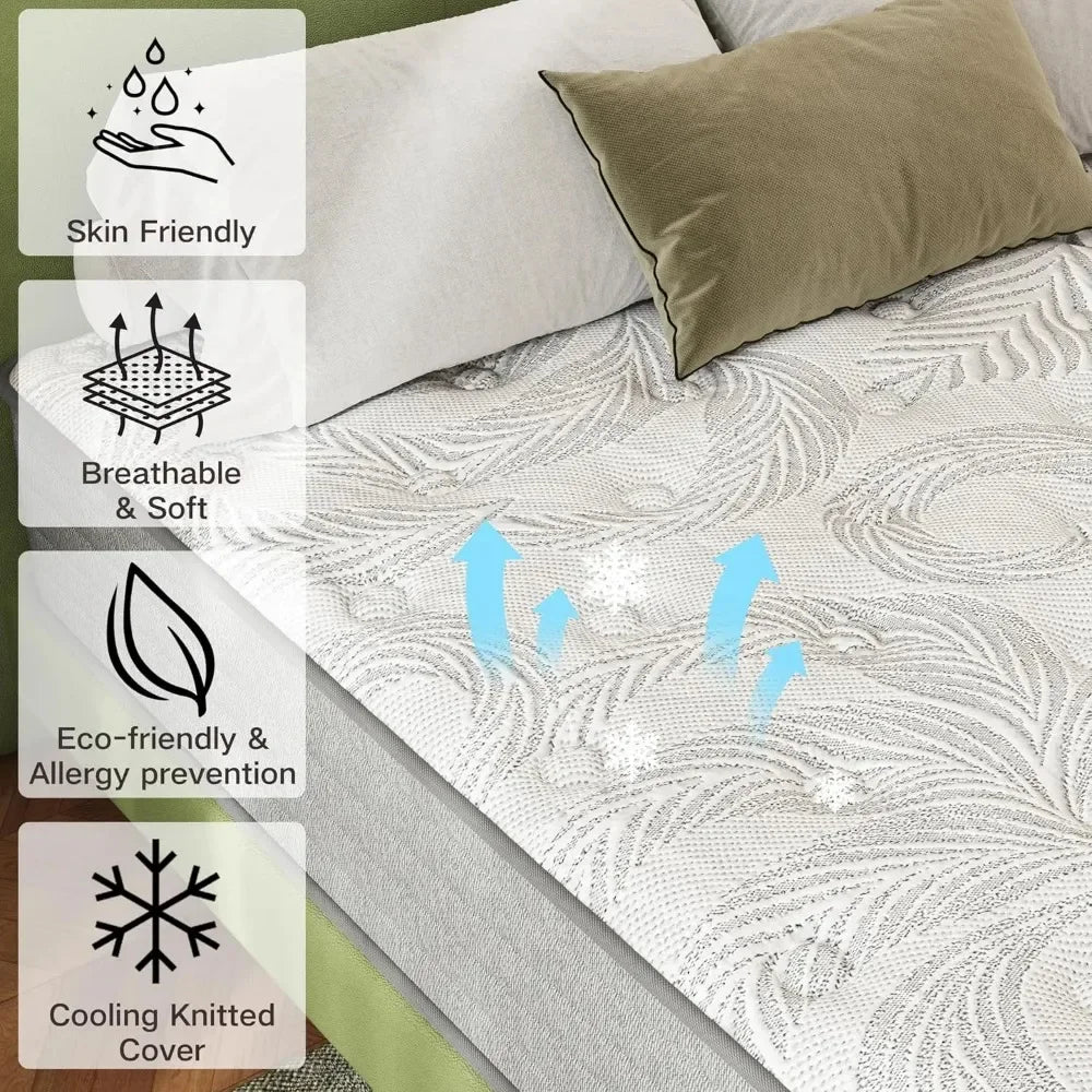 12-Inch Gel Memory Foam Hybrid Mattress