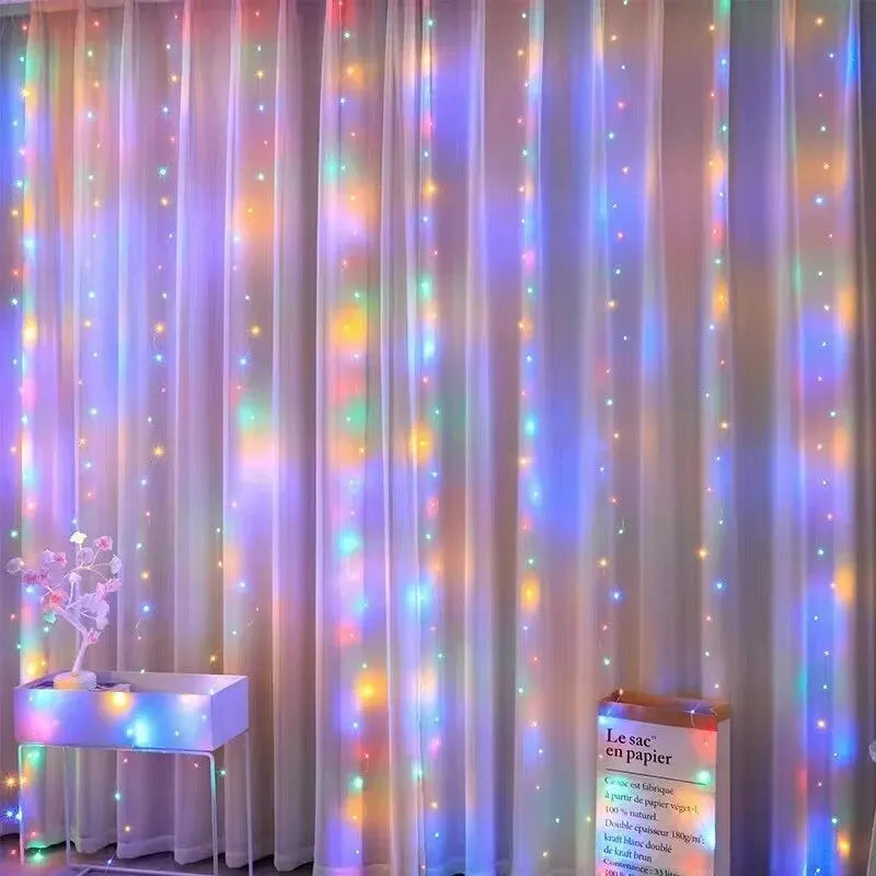 USB LED Curtain Lights for Bedroom