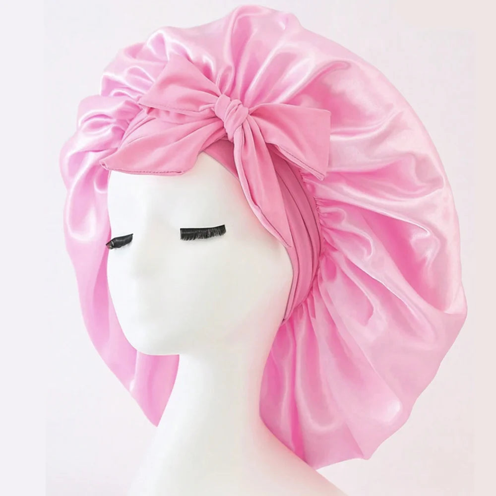 Adjustable Satin Silk Hair Bonnet