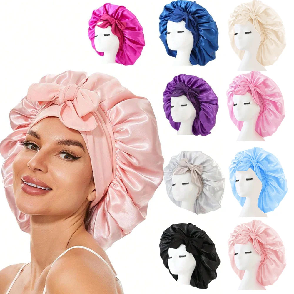 Adjustable Satin Silk Hair Bonnet