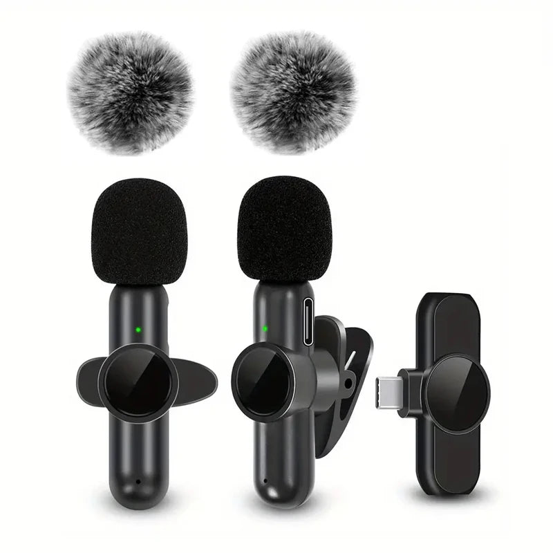 Wireless Lavalier Microphone for iPhone & Android