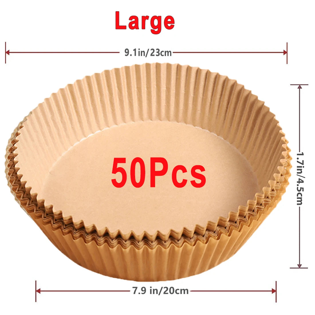 50/100 Pieces Non-Stick Air Fryer Paper
