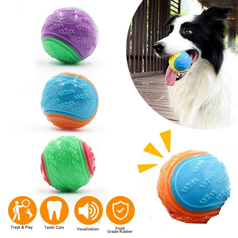 Squeaky Dog Ball for Teeth Cleaning