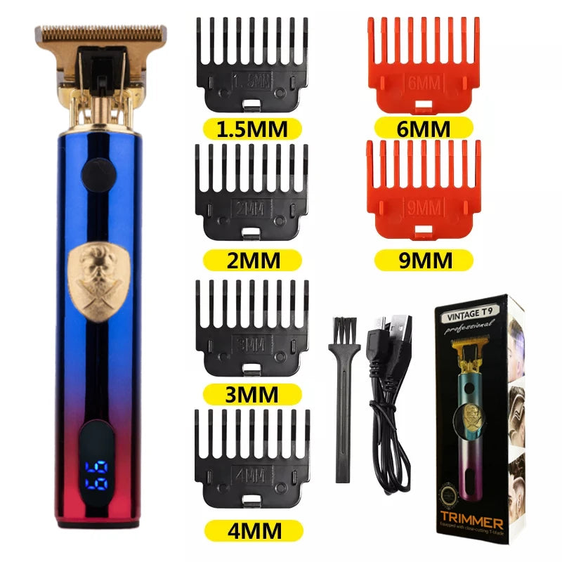 T9 LCD Electric Hair Clipper for Men