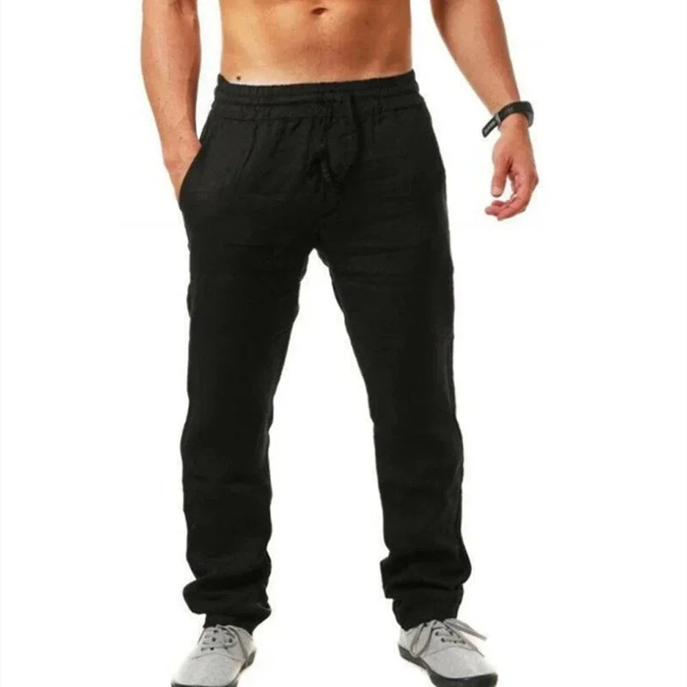Men's Breathable Linen Fitness Pants