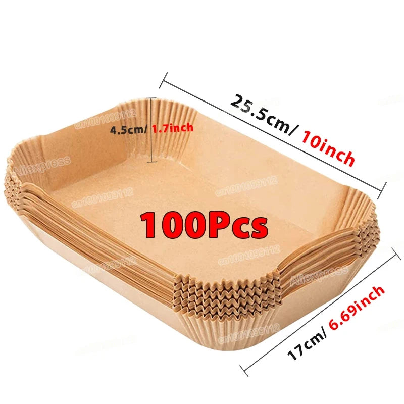 50/100 Pieces Non-Stick Air Fryer Paper
