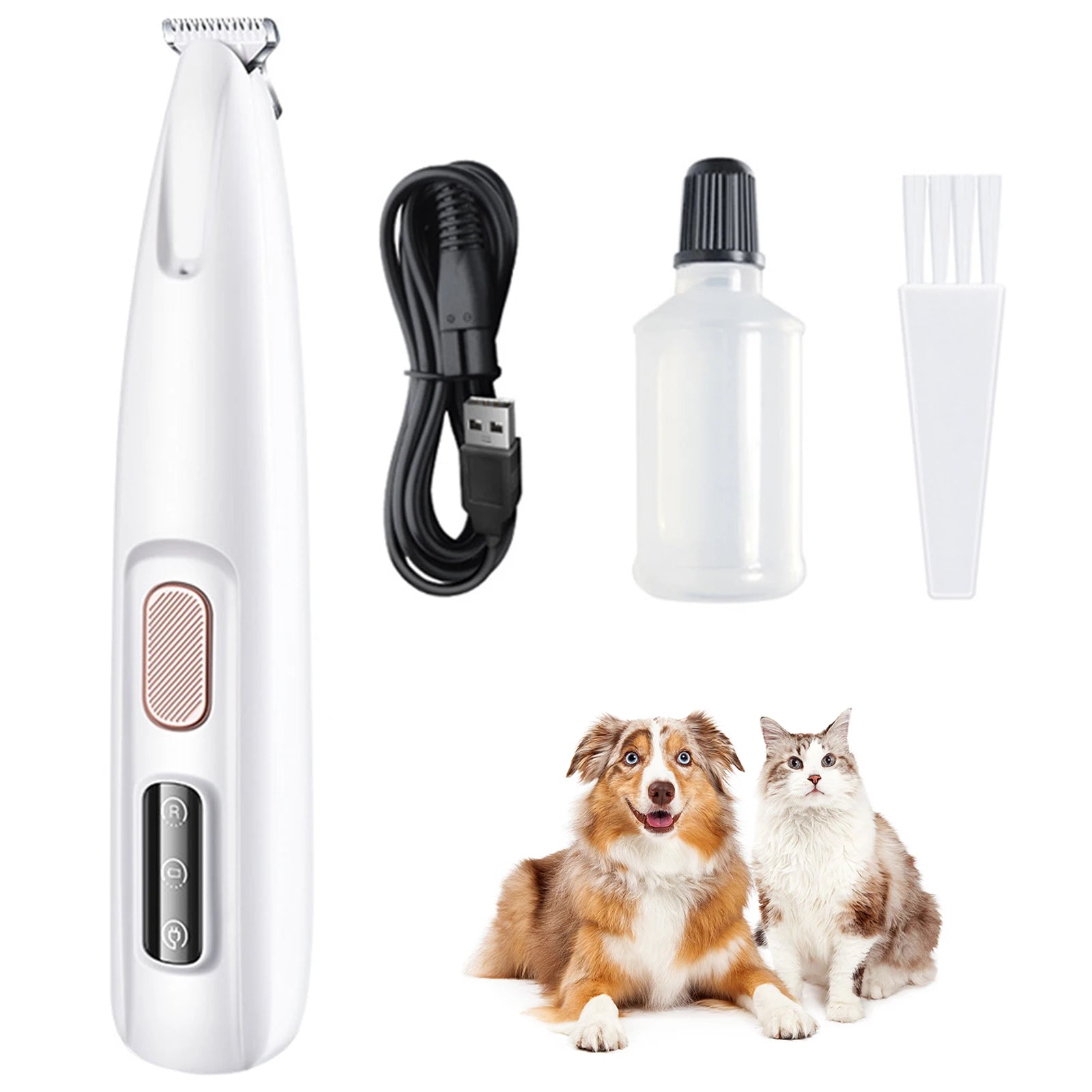 LED Light Hair Trimmer for Pets