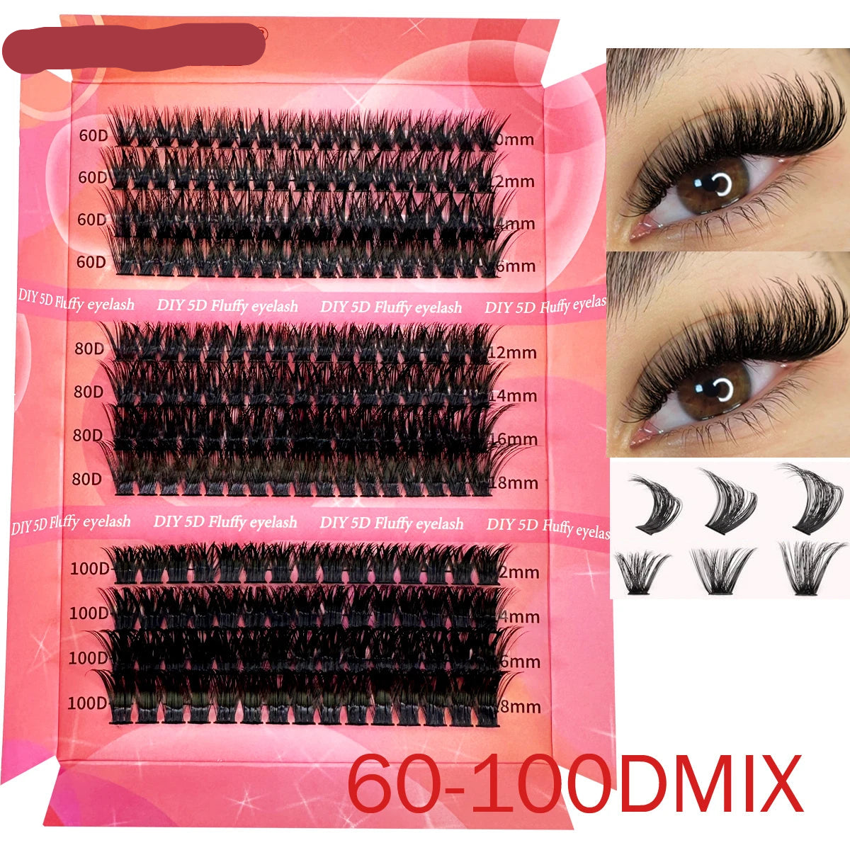 Fluffy Thick Wispy Individual Eyelash Extension