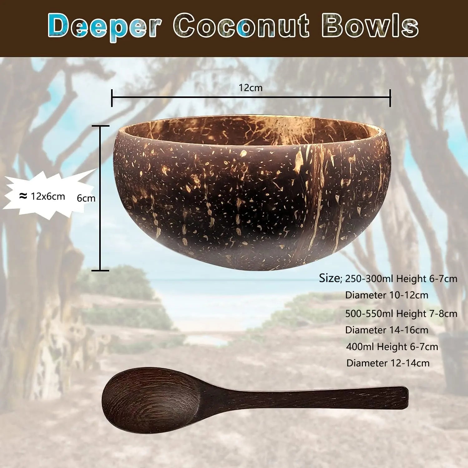 Reusable Coconut Bowls for Serving