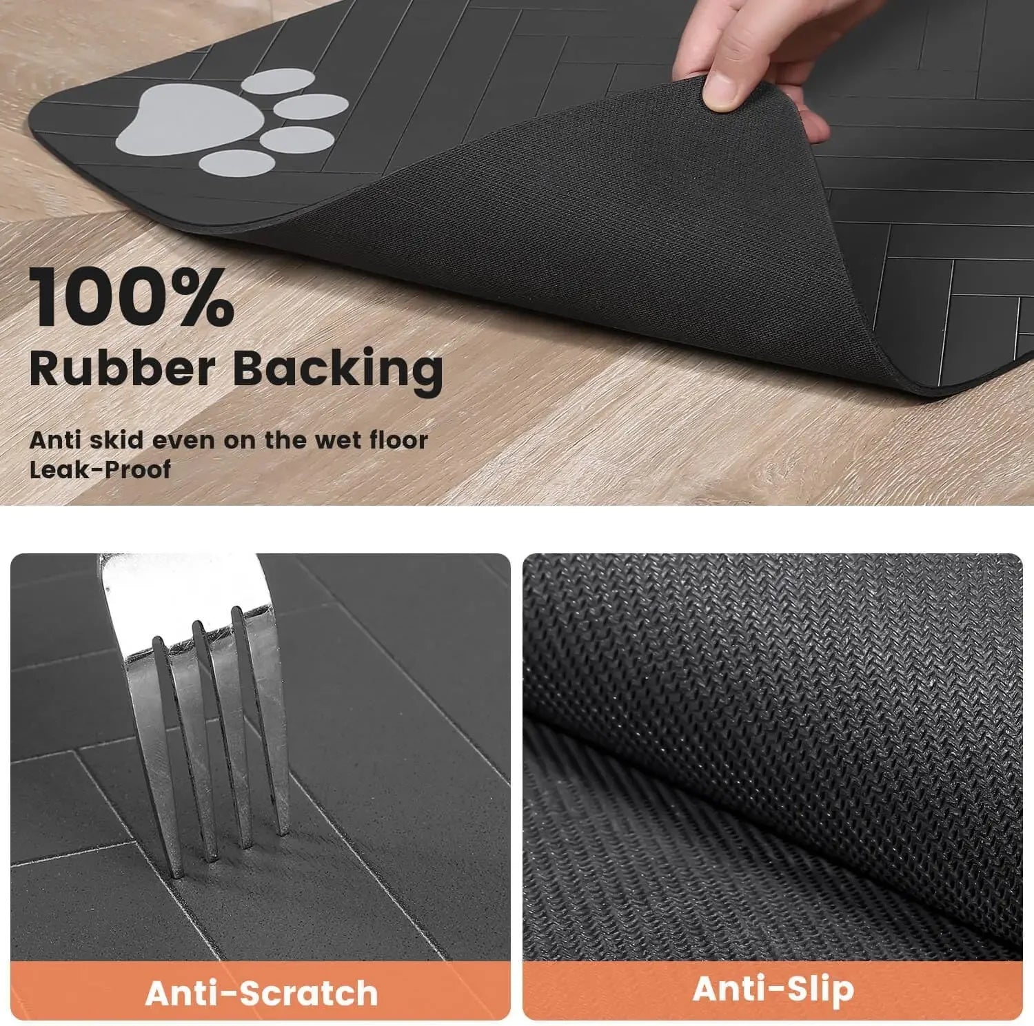 Waterproof Non-Slip Pet Food Mat