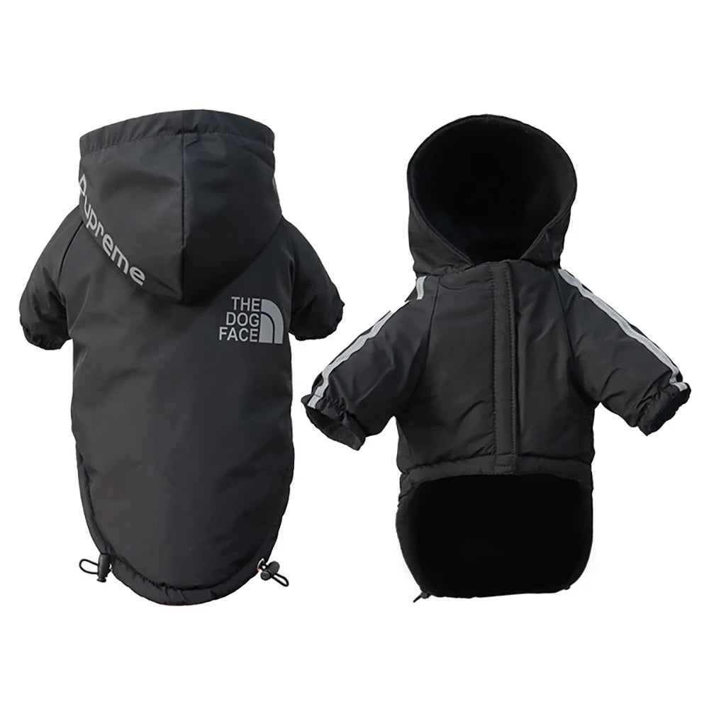 Waterproof Reflective Fleece Dog Jacket