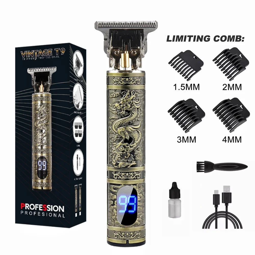 T9 LCD Electric Hair Clipper for Men
