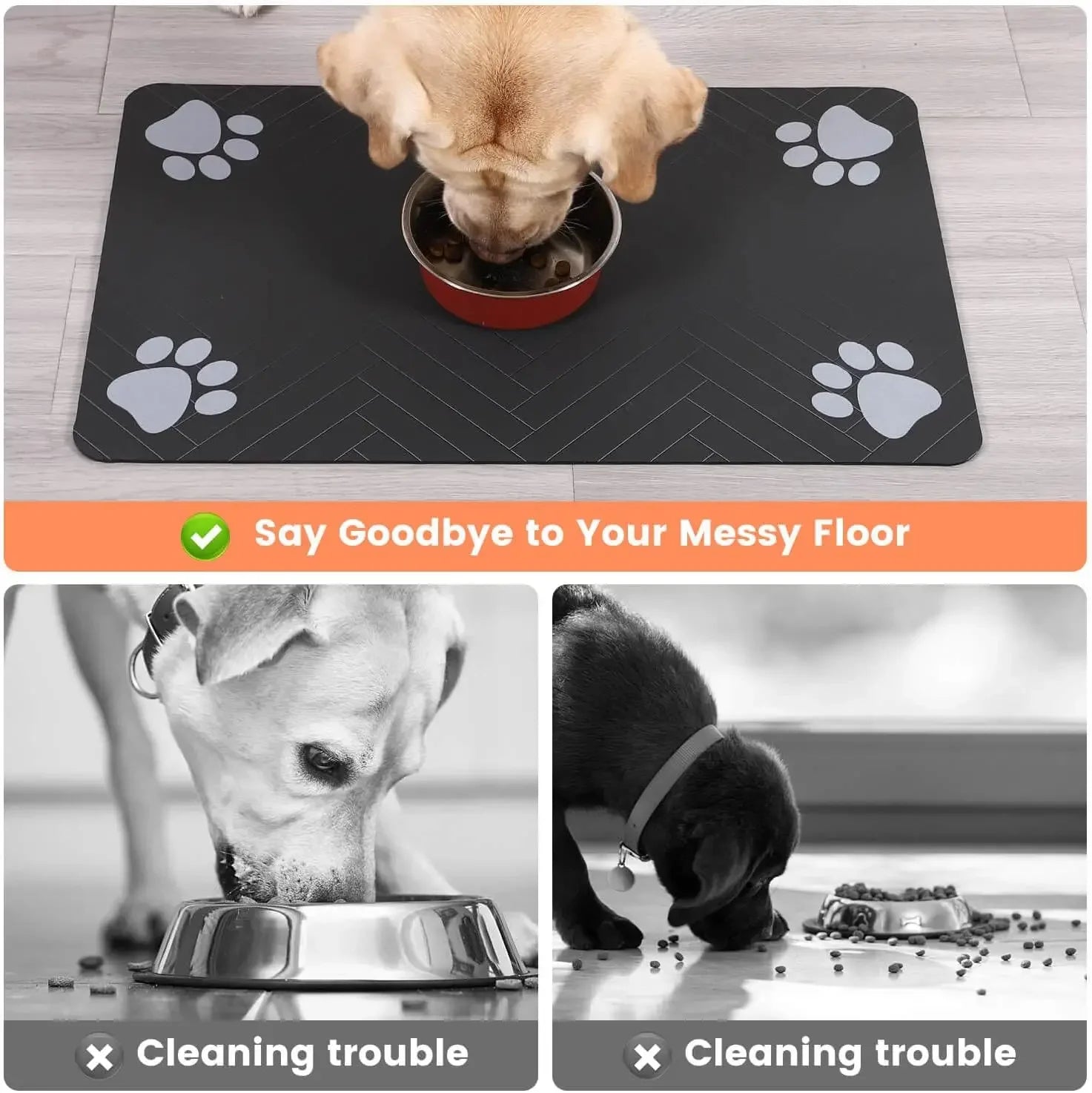 Waterproof Non-Slip Pet Food Mat