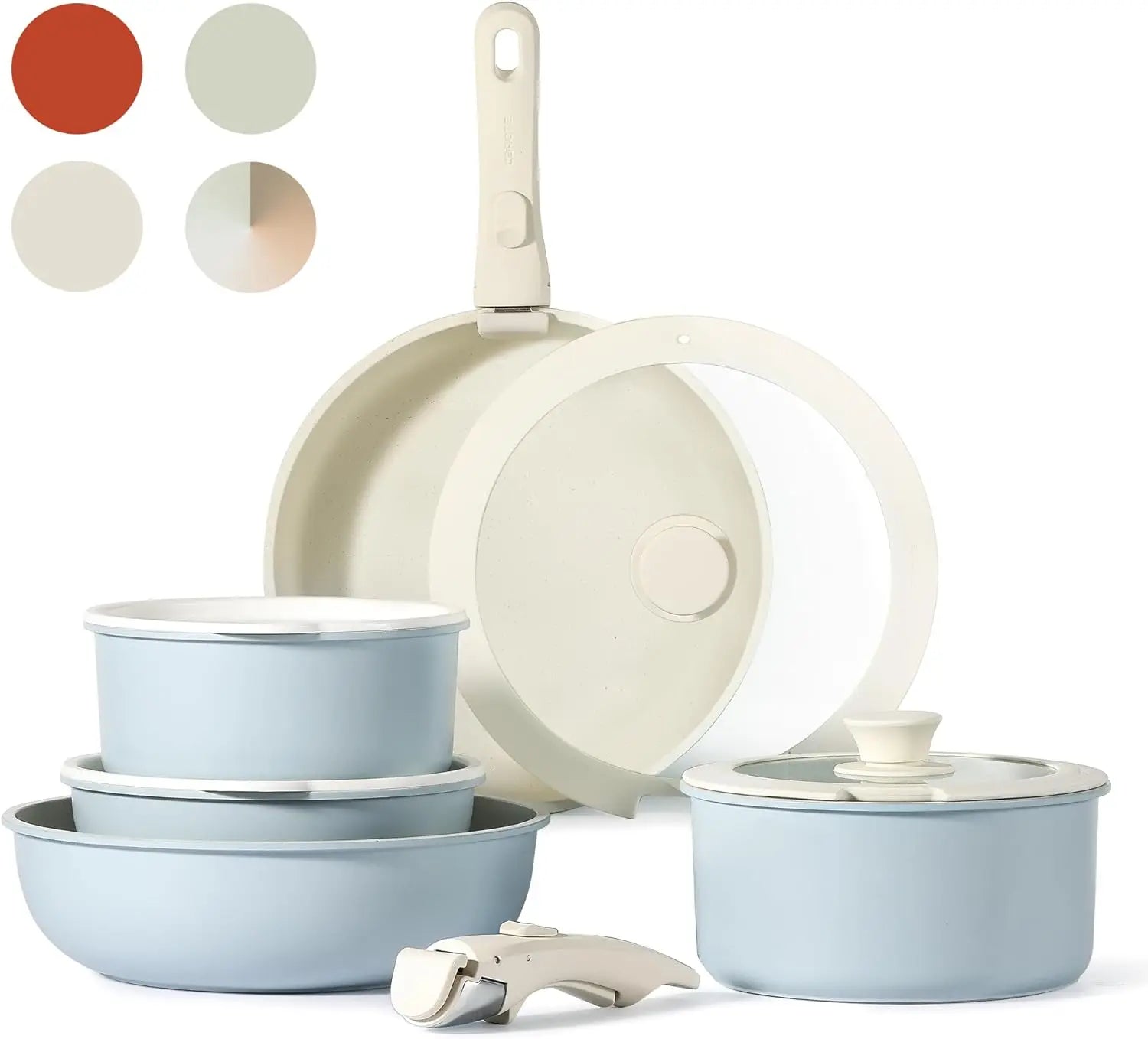Nonstick Detachable Handle Cookware Set