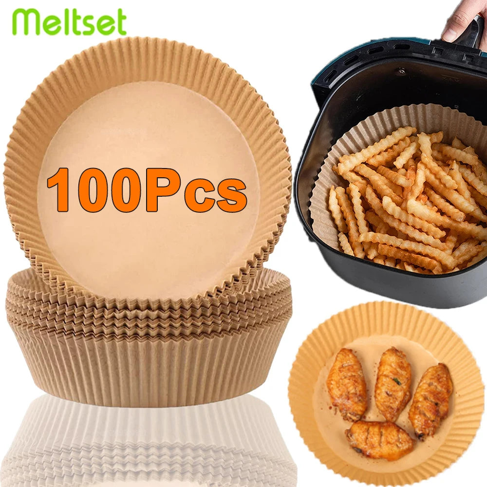 50/100 Pieces Non-Stick Air Fryer Paper