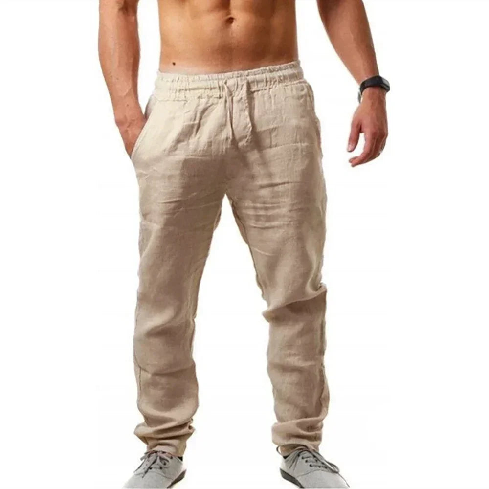 Men's Breathable Linen Fitness Pants
