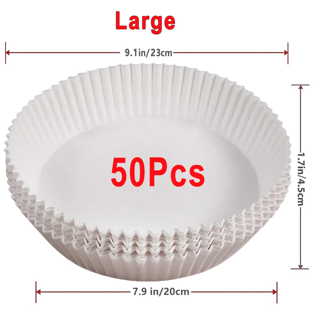 50/100 Pieces Non-Stick Air Fryer Paper