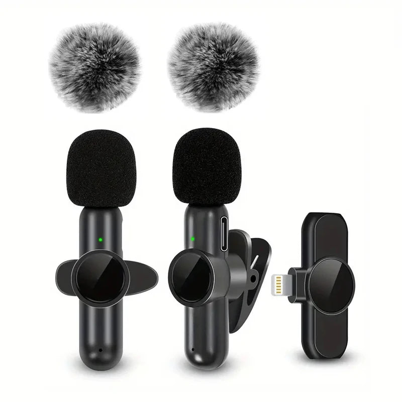 Wireless Lavalier Microphone for iPhone & Android