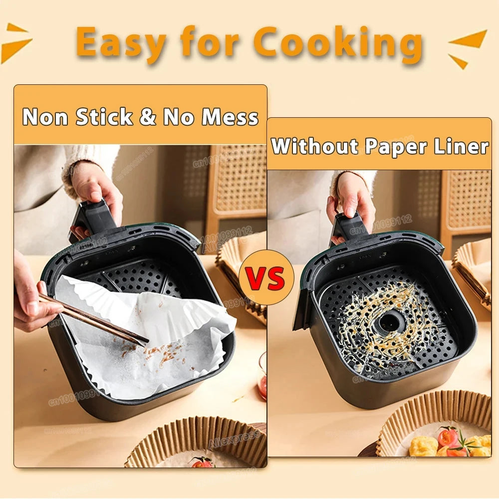50/100 Pieces Non-Stick Air Fryer Paper
