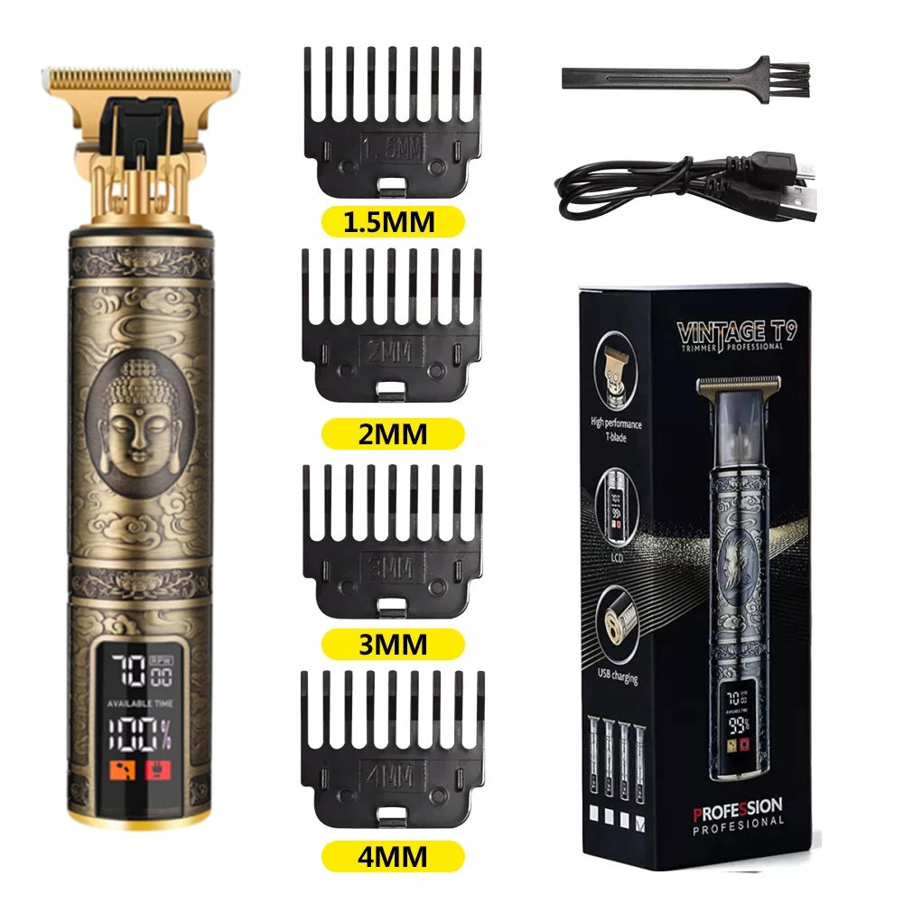 T9 LCD Electric Hair Clipper for Men