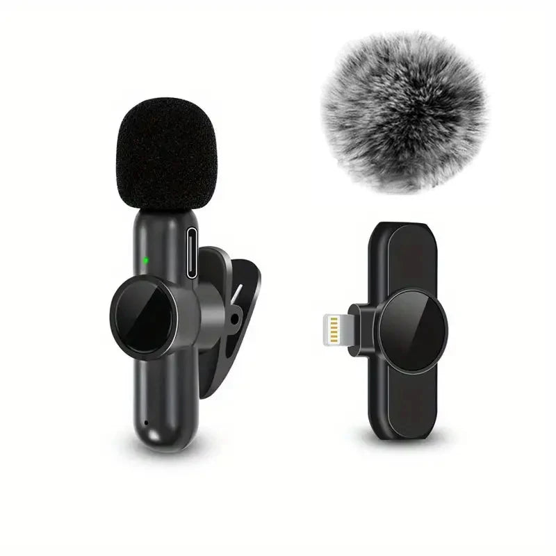 Wireless Lavalier Microphone for iPhone & Android
