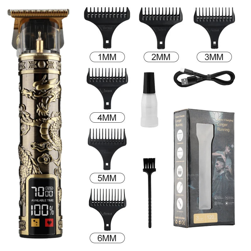 T9 LCD Electric Hair Clipper for Men
