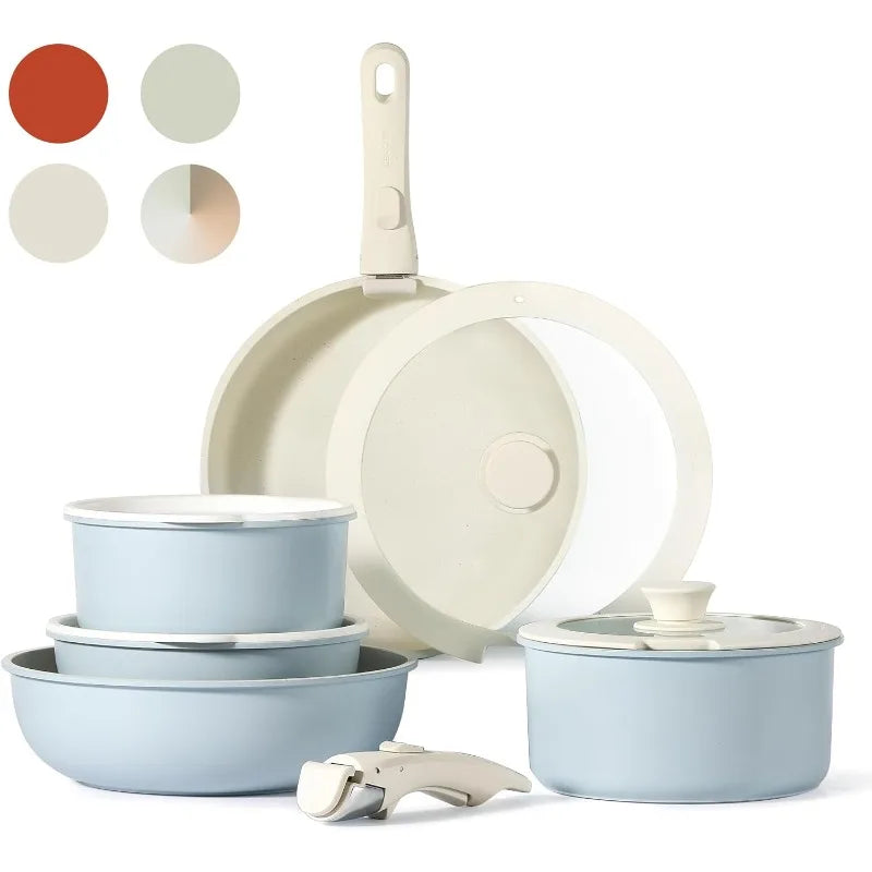 Nonstick Detachable Handle Cookware Set