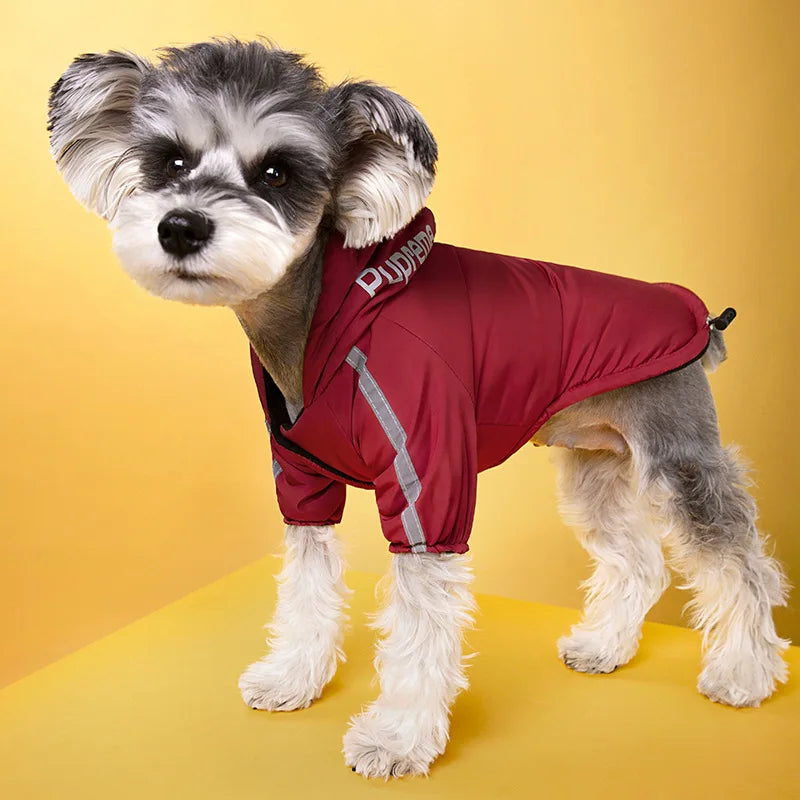 Waterproof Reflective Fleece Dog Jacket
