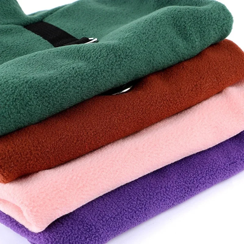 Warm Fleece Dog Coat for Winter