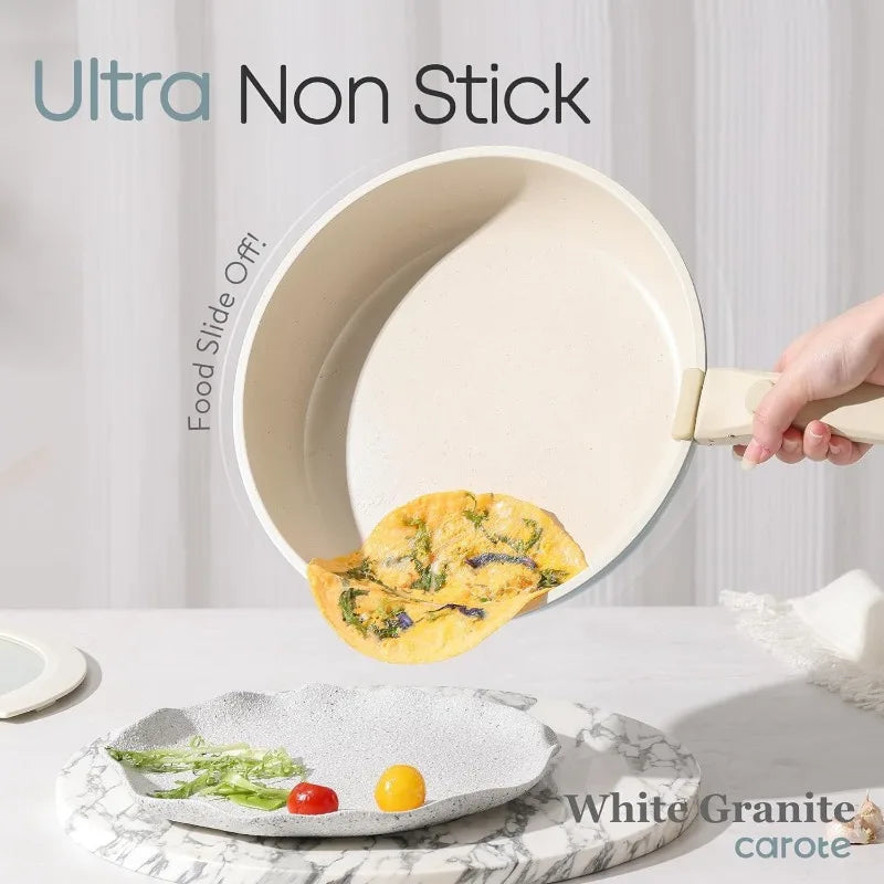 Nonstick Detachable Handle Cookware Set