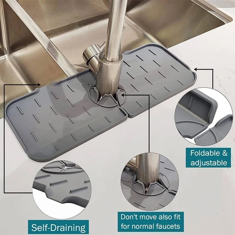 Kitchen Silicone Faucet Protector Mat