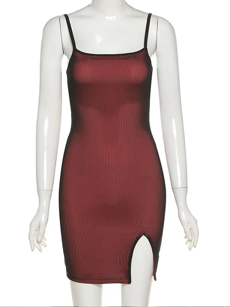Mesh Double Layer Sexy Bodycon Dress