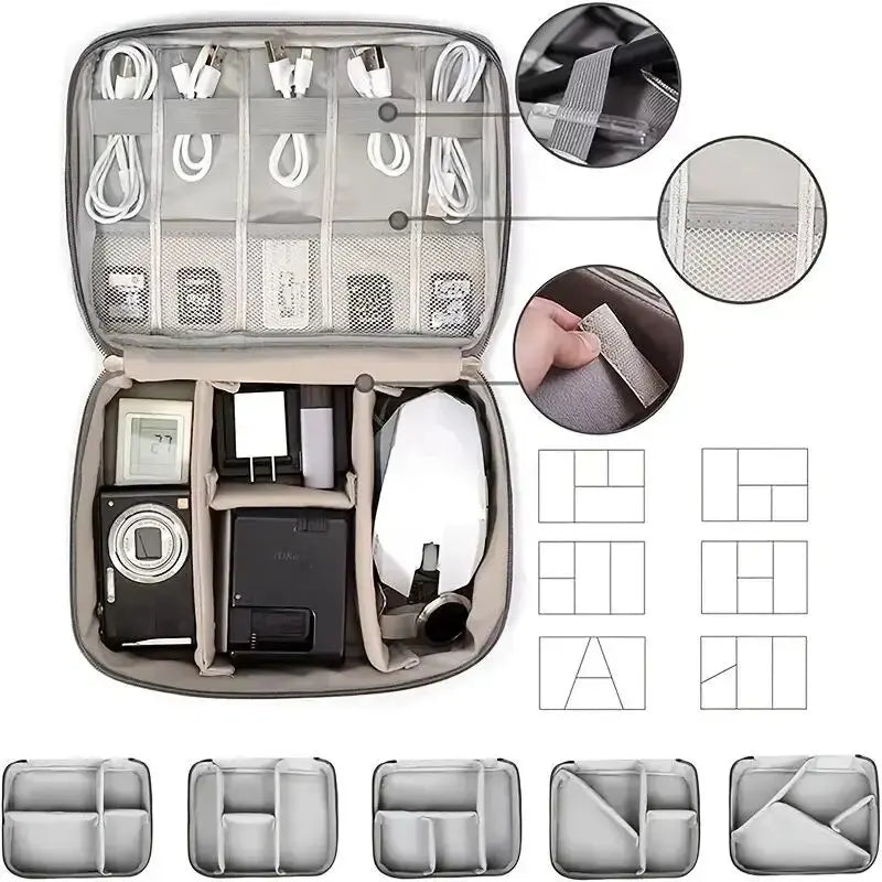 Waterproof Cable Storage Bag Organizer